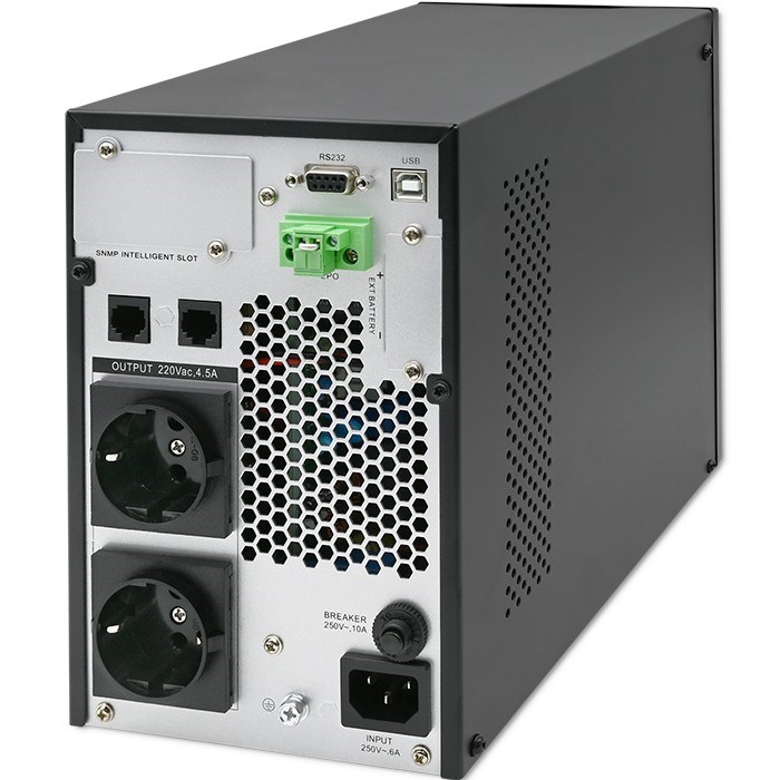 UPS - besprekidno napajanje QOLTEC Monolith 1000VA (1000W, On-line, LCD, EPO)-8