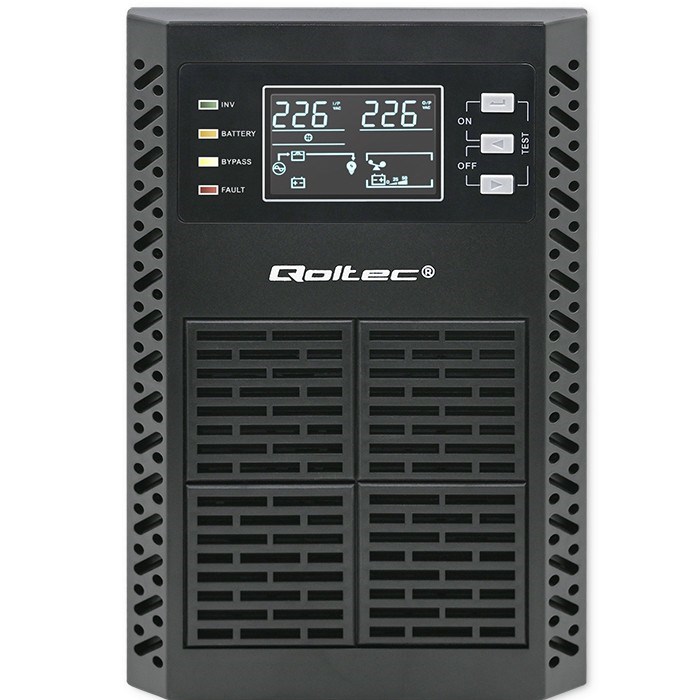 UPS - besprekidno napajanje QOLTEC Monolith 1000VA (1000W, On-line, LCD, EPO)