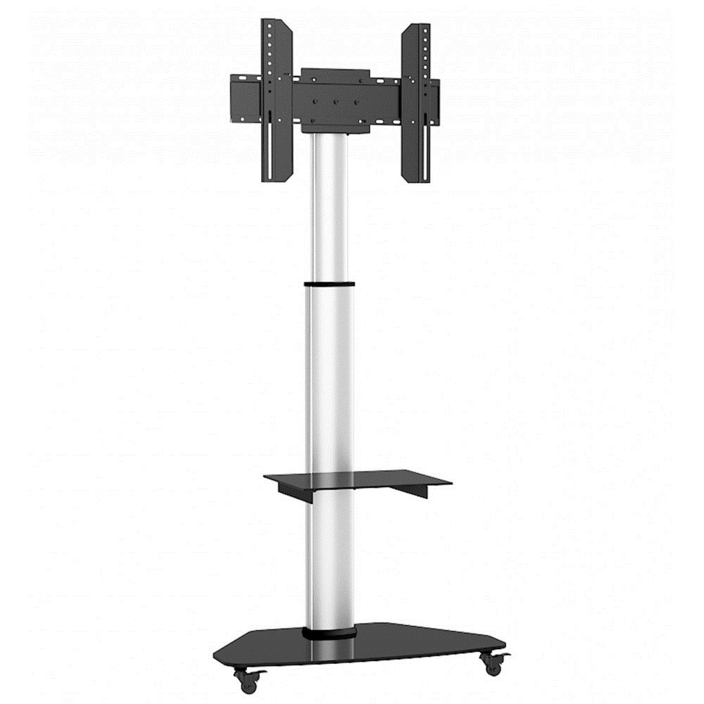 Tehnični postolje s policama s kolicama TV LCD/LED/Plazma 37-70 "Silver-8
