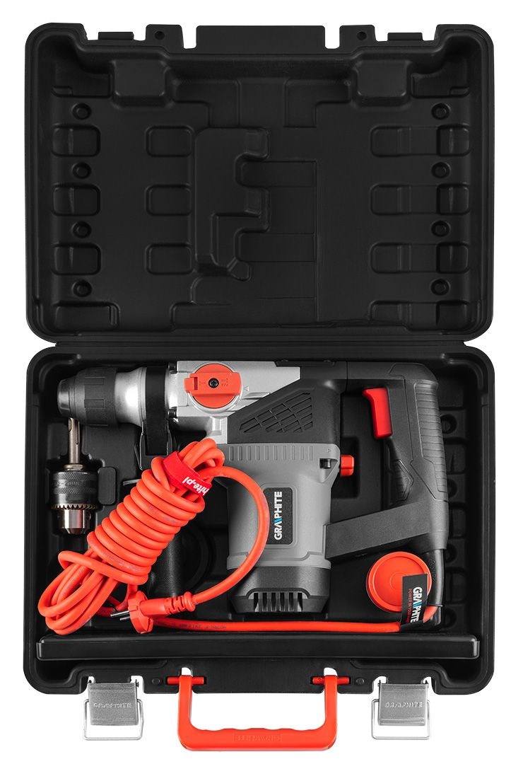 Udarne bušilice GRAPHITE SDS+ 900W (s kovčegom)-4