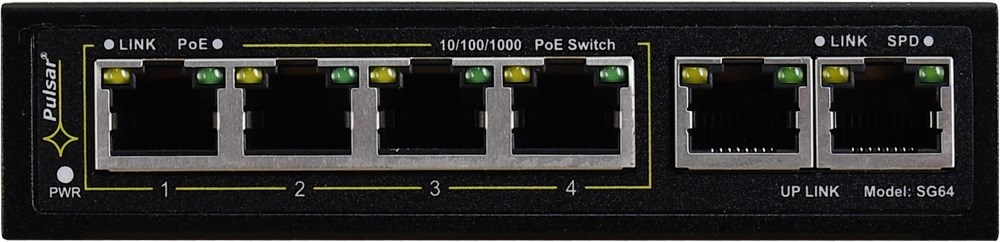 Switch PULSAR SG64 (4x PoE+, 2x Uplink, Gigabit)-2