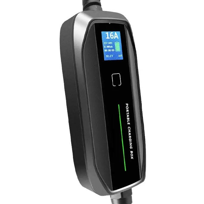 Prijenosni punjač za električna vozila EXTRALINK BS-PCD030 (3.6kW, 16A, Schuko, 5.5m, LCD, IP67)-1