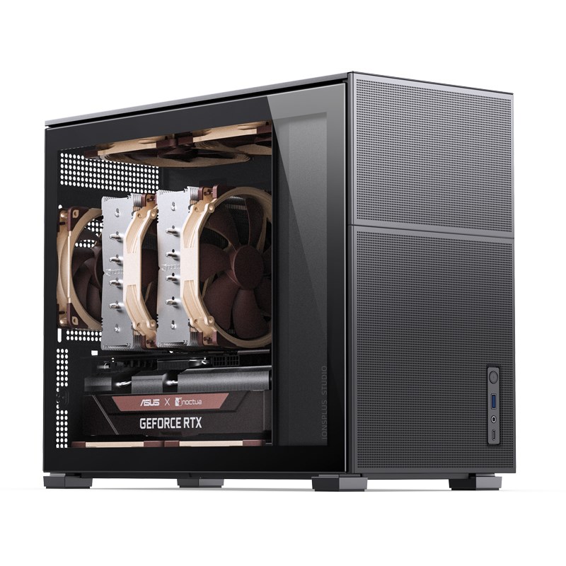 Kućište za računalo JONSBO D31 MESH (Micro-ATX, kaljeno staklo, crna boja)-1