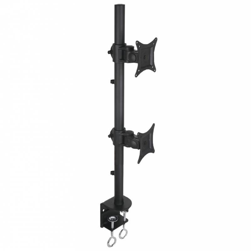 Dvostruki nosač za stol 2x LED/LCD 13-27 inča, 20kg, vertikalni, TECHLY, Dual Desk Mount 2x LED/LCD 13-27 Inch 20kg Vertical (maksimalna težina 20kg, vertikalno postavljanje)-0
