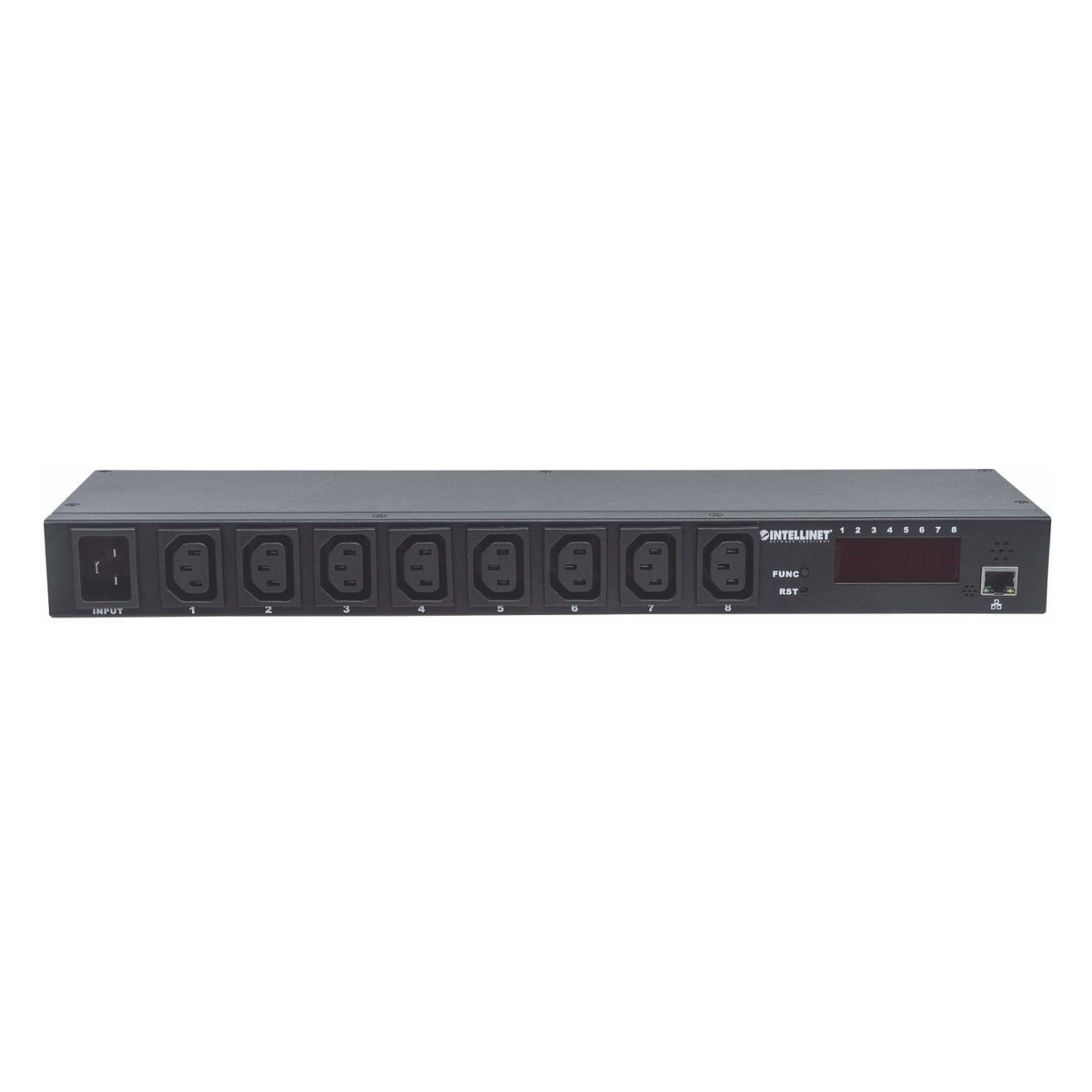 Intelligentna jedinica za distribuciju energije INTELLINET 19" 8-Port PDU (19" Rackmountable C13, nadzor energije, temperature i vlažnosti)-2