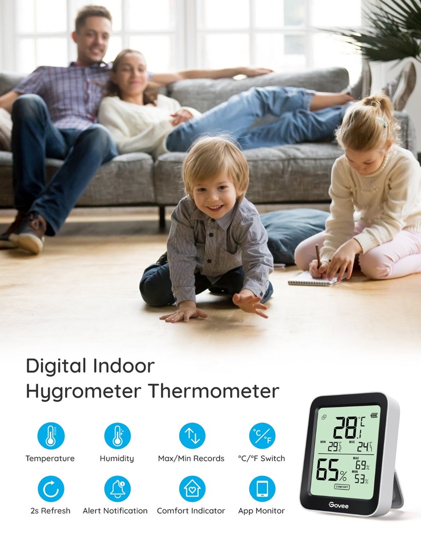 Govee H5075 | Thermometer & Hygrometer | Bluetooth, Display-1