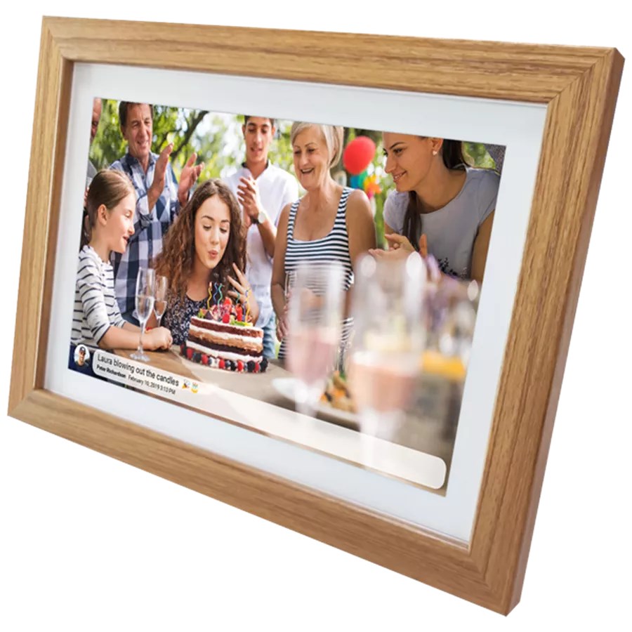 Fotookvir Denver FRAMEO 10.1" 16GB (svijetlo drvo, 16GB memorije)-1