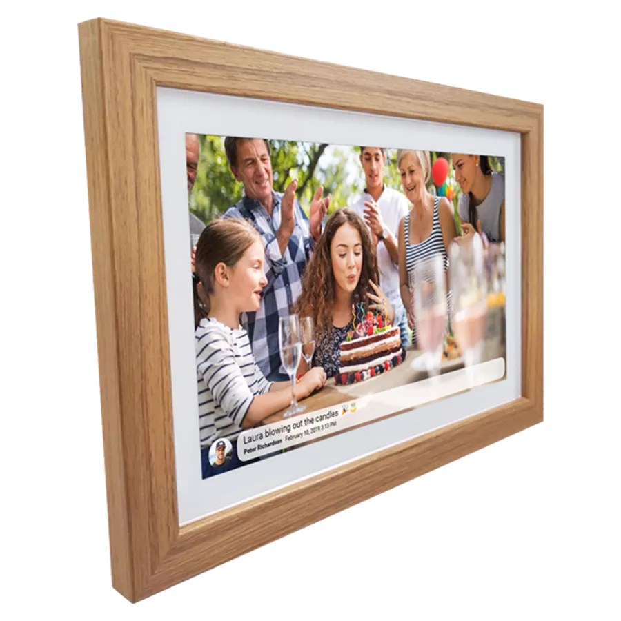 Fotookvir Denver FRAMEO 10.1" 16GB (svijetlo drvo, 16GB memorije)-2