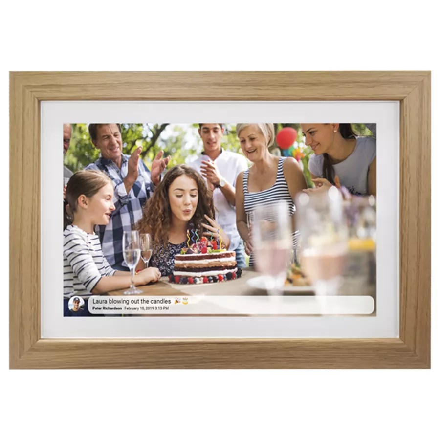 Fotookvir Denver FRAMEO 10.1" 16GB (svijetlo drvo, 16GB memorije)