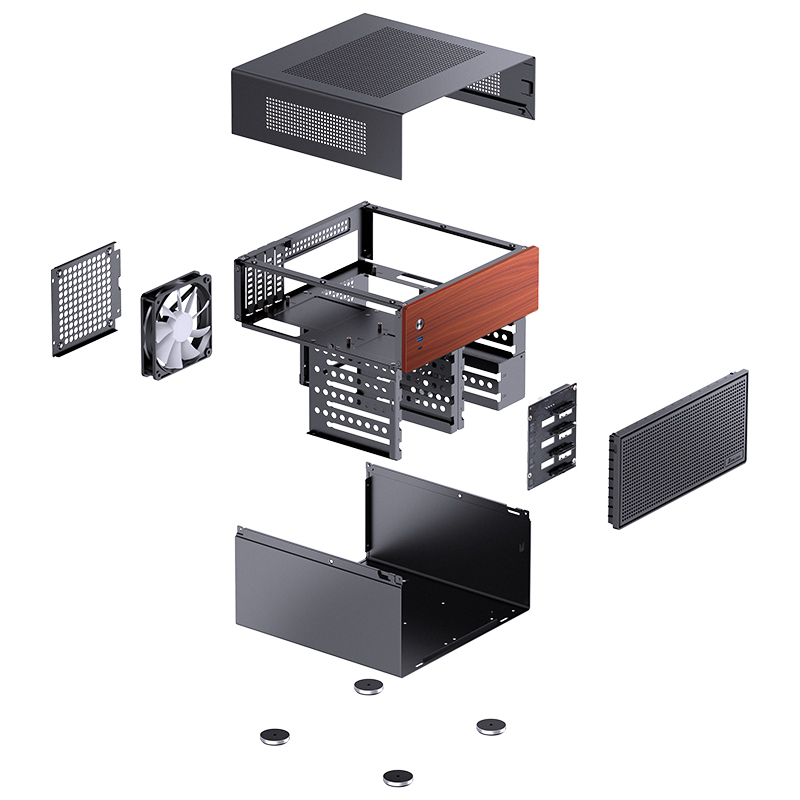 Jonsbo N4 NAS Enclosure - black-18