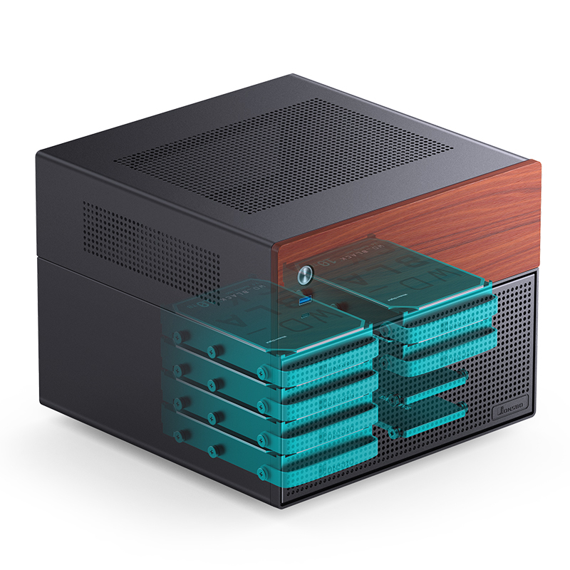 Jonsbo N4 NAS Enclosure - black-9