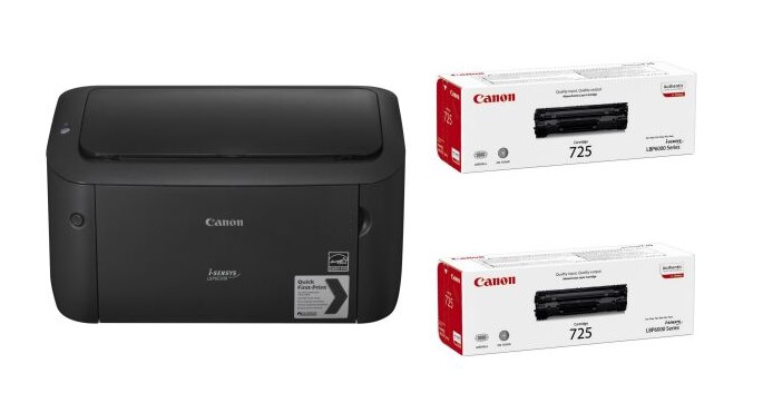 Laserski printer I-SENSYS LBP6030B 2x tonerom 725 – crni (Bundle paket)