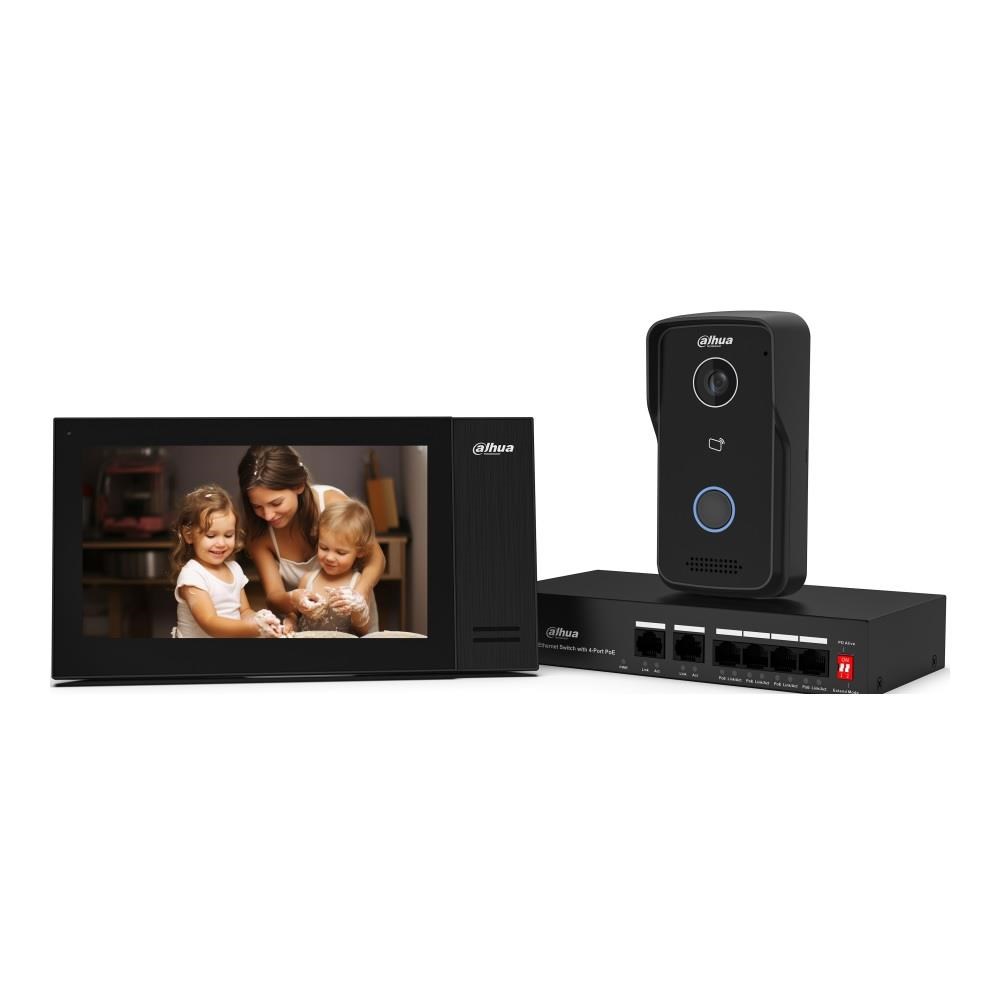 IP video portafon set DAHUA KTP02 (7" monitor, 2MP kamera, PoE)