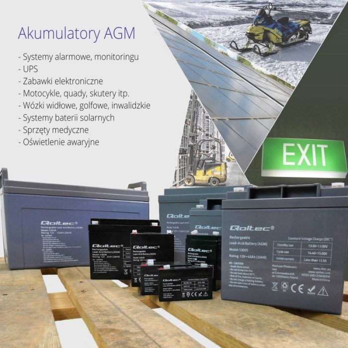 AGM akumulator QOLTEC 12V 100Ah-3