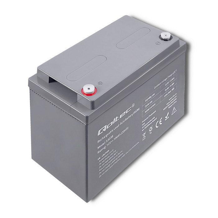 AGM akumulator QOLTEC 12V 100Ah-4