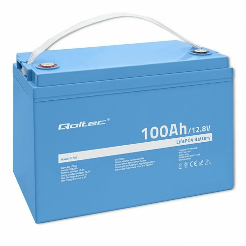 Baterija QOLTEC LiFePO4 12.8V 100Ah (1280Wh)-0