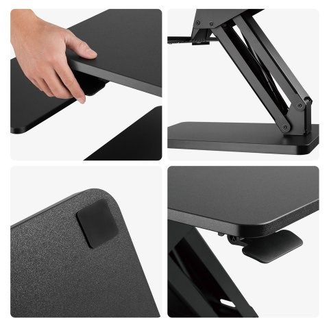Stalak za laptop i monitor MACLEAN MC-882 (10-15.6", do 8 kg, VESA, plinska opruga) crni-5