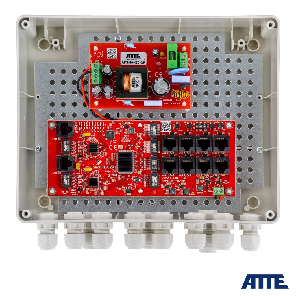 Switch za 8 IP kamera Atte IP-8-20-L2 (Outdoor, PoE)-0