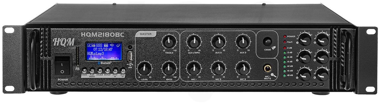 PA pojačalo HQM HQM-2180BC (180W, 3 zone, Bluetooth)-0