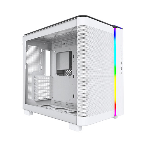 Kućište MONTECH KING 95 (Midi-Tower, Tempered Glass, ARGB, bijelo)-1