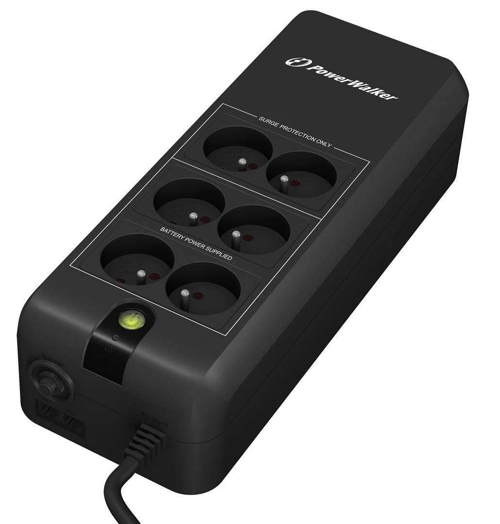 UPS napajanje POWERWALKER VFD 600 APFC (600VA/300W, 6x FR utičnice, RJ45 zaštita)-3