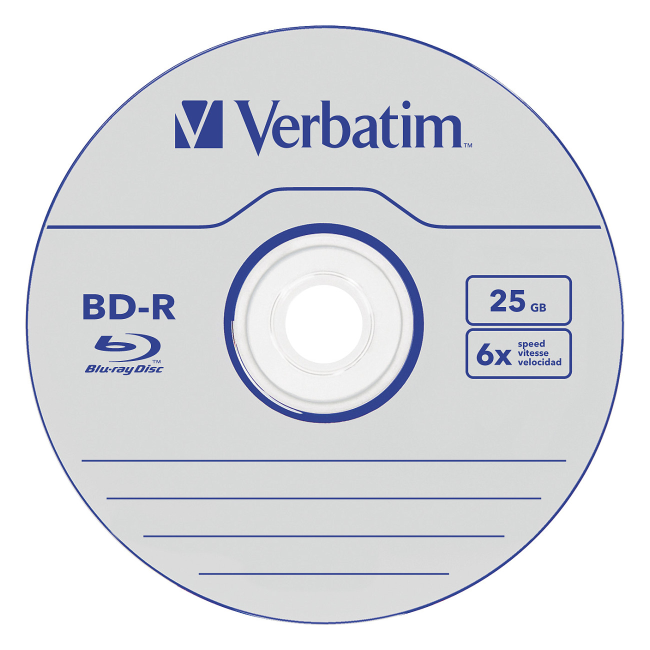 Mediji VERBATIM BD-R 25GB 6x DataLife (25 komada spindle)-1