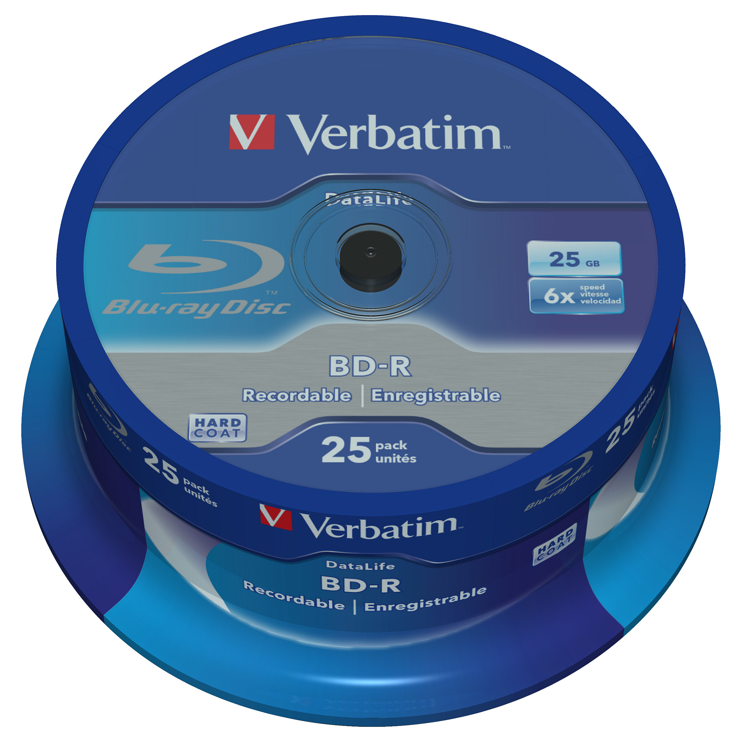 Mediji VERBATIM BD-R 25GB 6x DataLife (25 komada spindle)-2