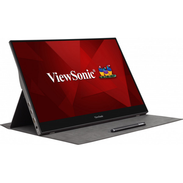 Monitor VIEWSONIC TD1655 39.6 cm (15.6") 1920 x 1080 pixels Full HD LED Touchscreen Multi-user Crna, Srebrna-0