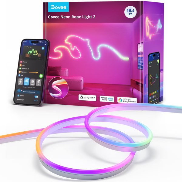 LED rasvjeta GOVEE H61D5 Neon Lights (2.5m, Wi-Fi/Bluetooth, 12 glazbenih načina, 64 scene, 48 W)-3