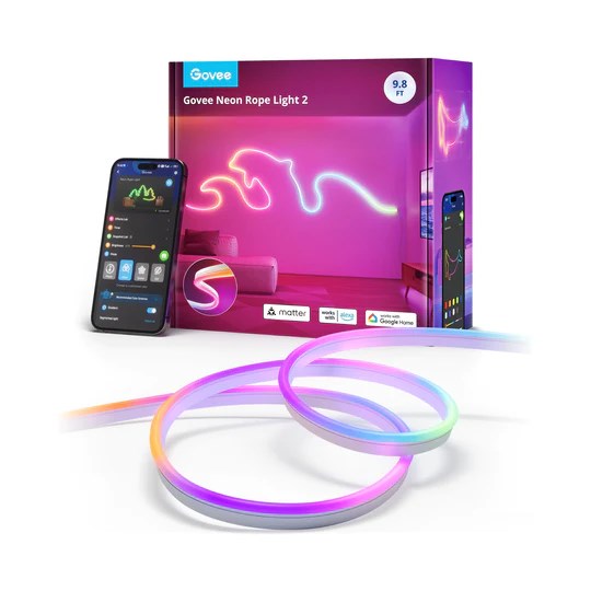 LED rasvjeta GOVEE H61D5 Neon Lights (2.5m, Wi-Fi/Bluetooth, 12 glazbenih načina, 64 scene, 48 W)-2