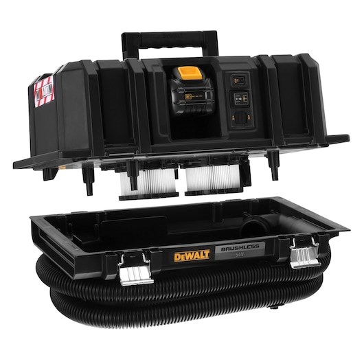 Usisavač DEWALT, 54V, kapacitet 12L, 2000W, za mokro i suho, 2x6.0Ah-5