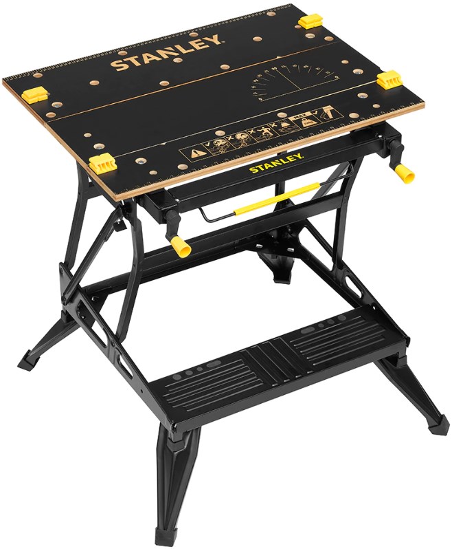 Radni stol Stanley 2-in-1 Premium (sklopiv, čelična konstrukcija, bambus, nosivost 250 kg, podesiva visina)-21