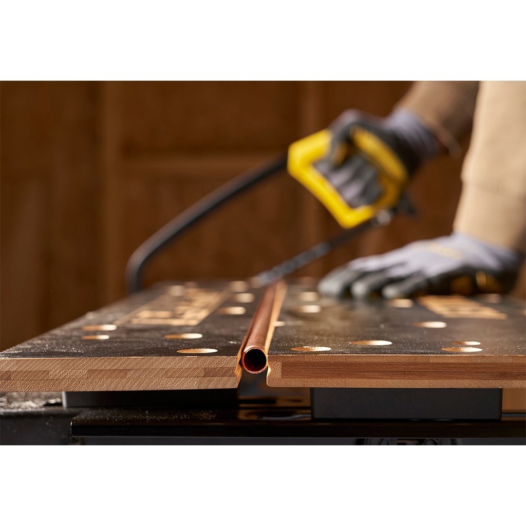 Radni stol Stanley 2-in-1 Premium (sklopiv, čelična konstrukcija, bambus, nosivost 250 kg, podesiva visina)-5