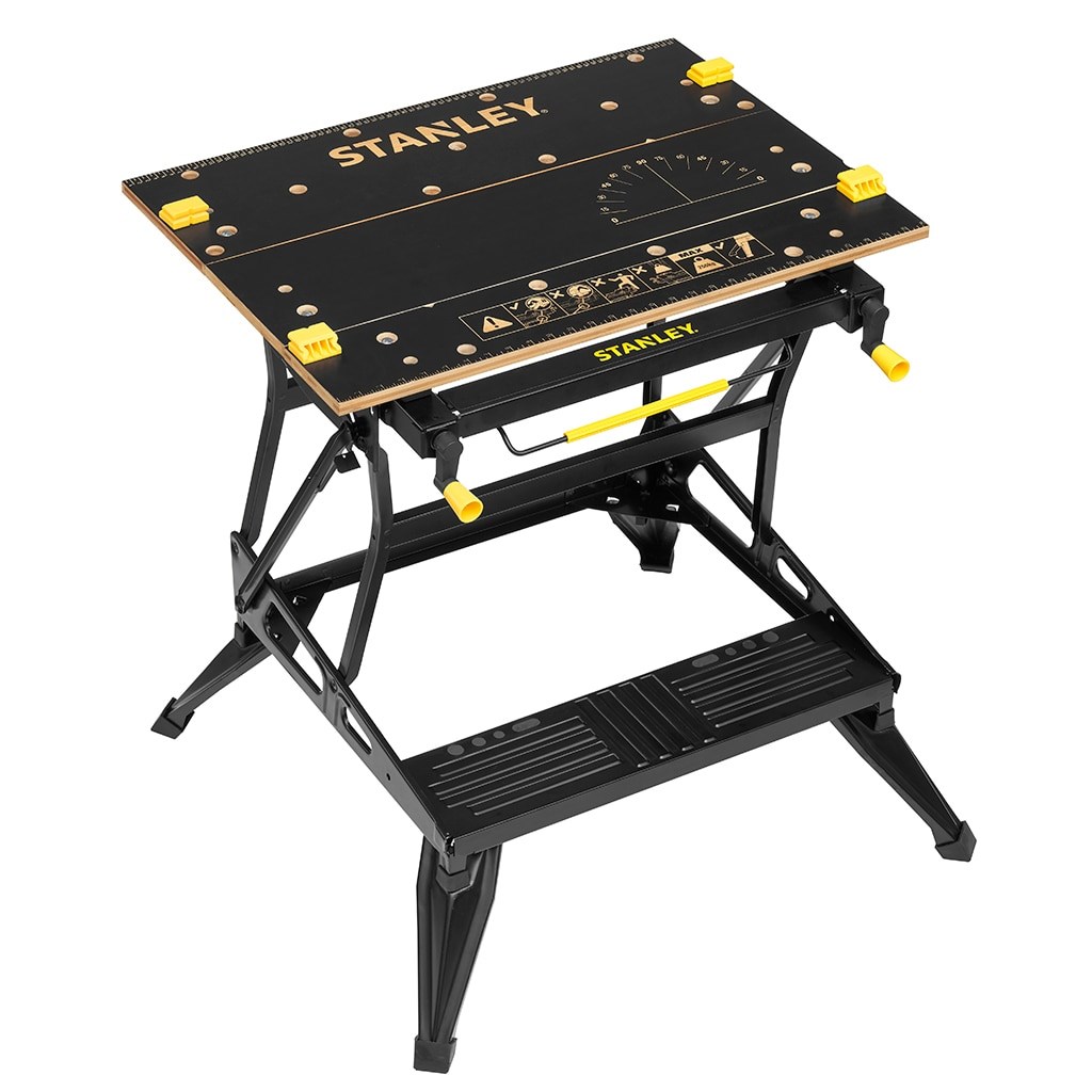 Radni stol Stanley 2-in-1 Premium (sklopiv, čelična konstrukcija, bambus, nosivost 250 kg, podesiva visina)-16