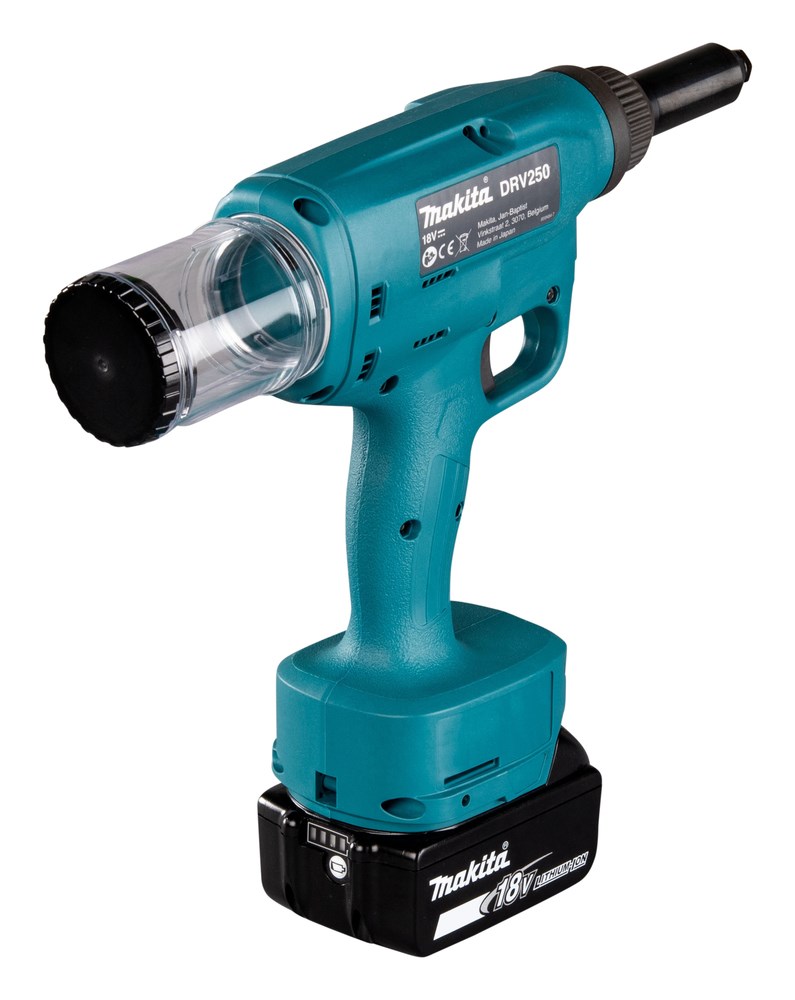Akumulatorska nitarka MAKITA DRV250RFJ (18V, 2x3.0Ah, 20kN, 4.8-6.4mm, Makpac)-4