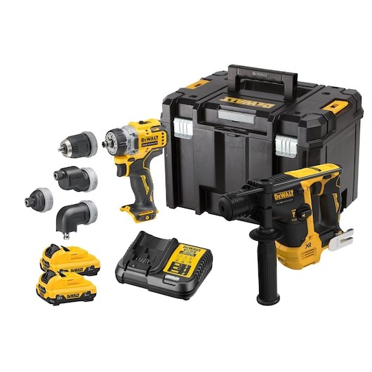 Set alata DEWALT DCH072 + DCD703 (2x3.0Ah, TSTAK kofer) 12V XR