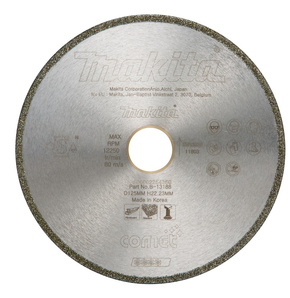Dijamantna rezna ploča MAKITA B-13465 (125 x 22.23 mm, za mokro rezanje mramora)-0