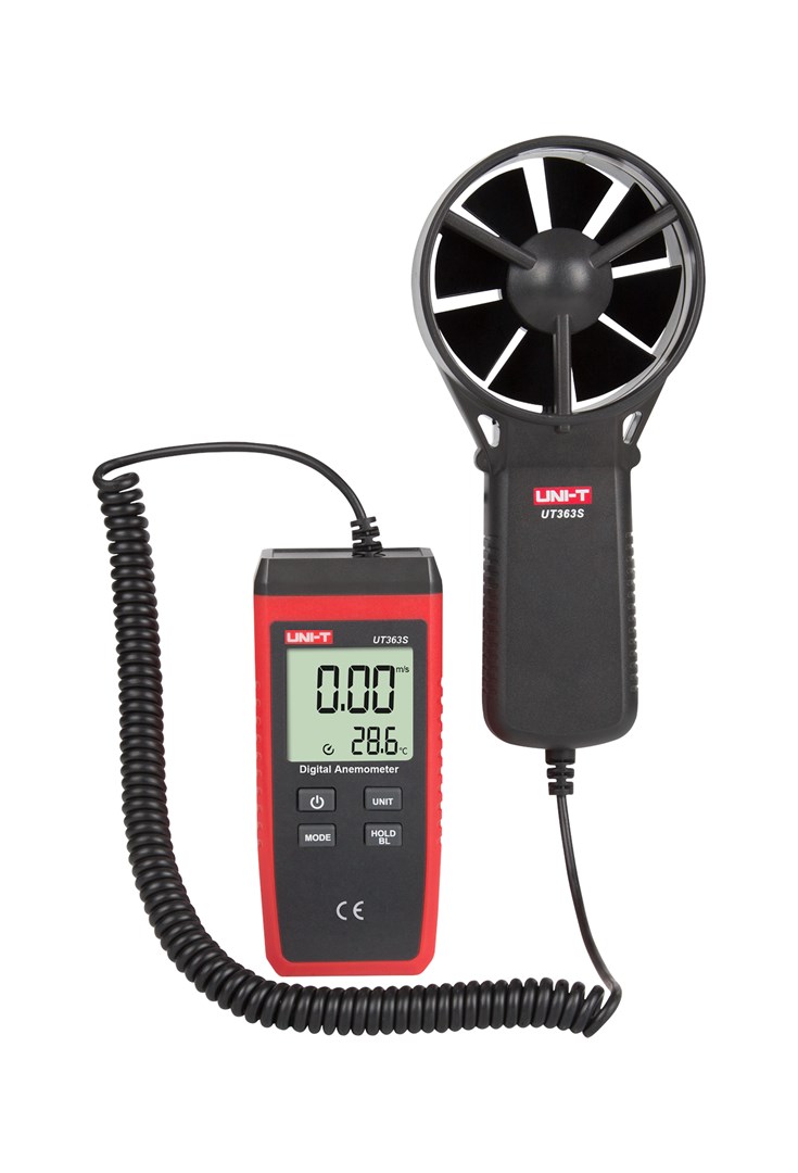 Anemometar UNI-T UT363S (0,4-30 m/s, mjerenje temperature vjetra)-0