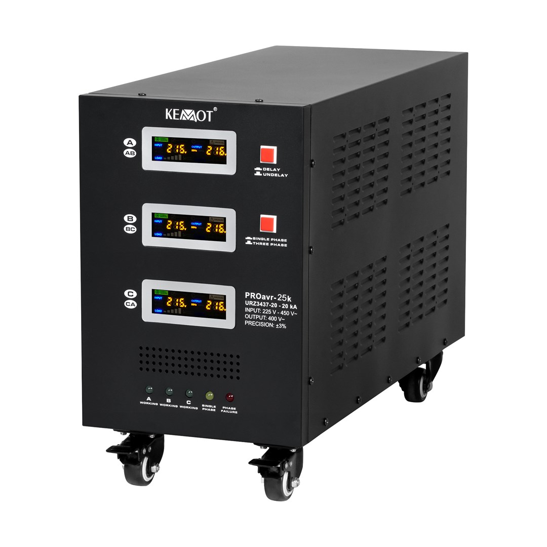 Automatski trofazni stabilizator napona KEMOT PROavr-25k (25 kVA)-0
