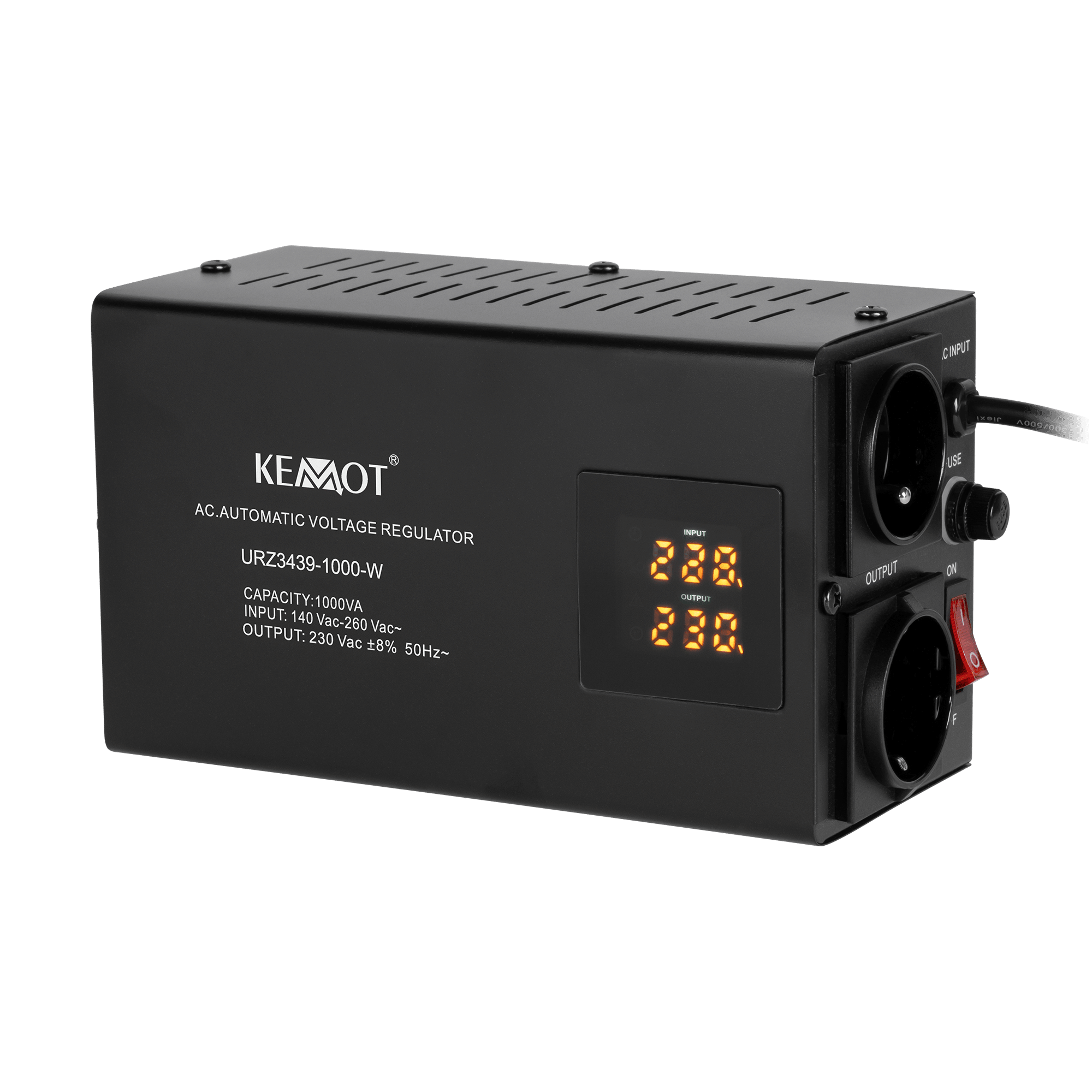 Stabilizator napona KEMOT SER-1000-W 1000 VA ±8%-0