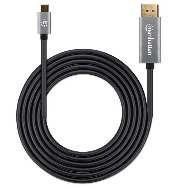 Adapter MANHATTAN 8K@60Hz USB-C auf DisplayPort 1.4 (2 m, 60 Hz, CE, RoHS, FCC)-0