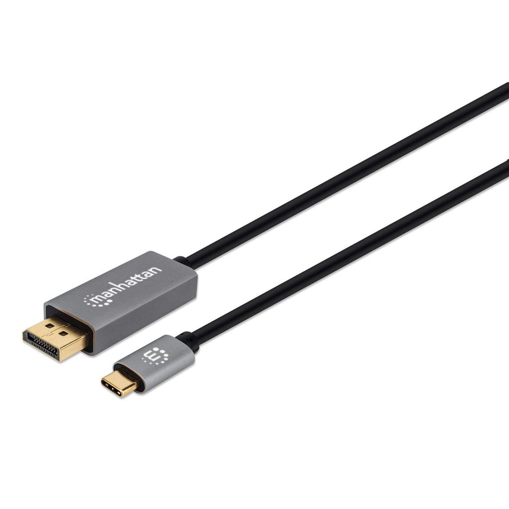 Adapter MANHATTAN 8K@60Hz USB-C auf DisplayPort 1.4 (2 m, 60 Hz, CE, RoHS, FCC)