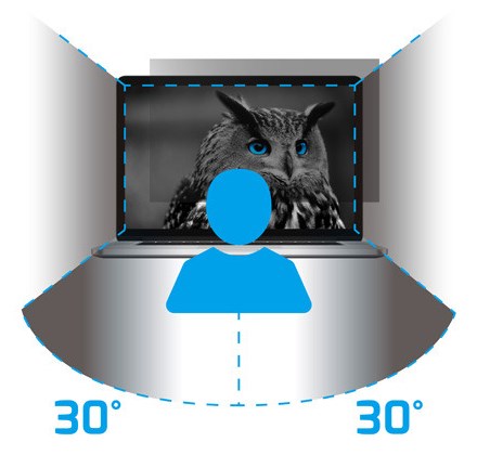 PRIVACY FILTER GDPR NATEC OWL 16" 16:10