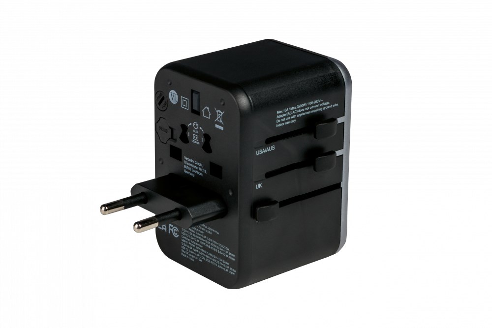 Univerzalni putni adapter VERBATIM UTA-04 (3xUSB-A, 2xUSB-C)-2