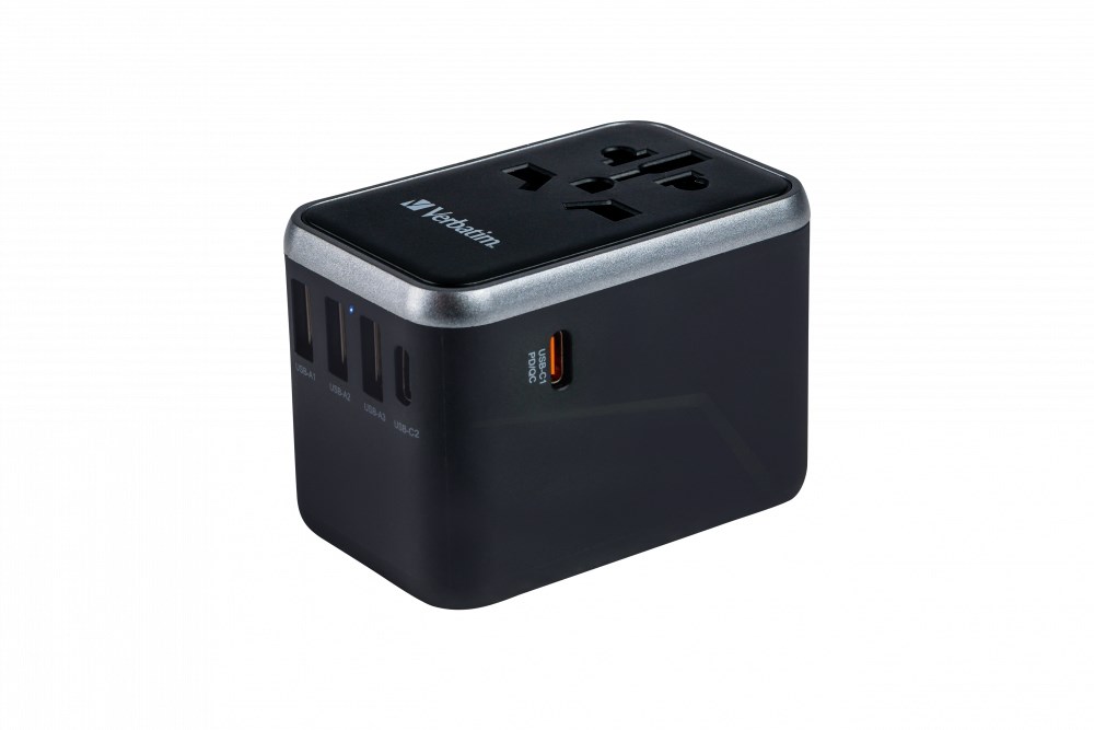Univerzalni putni adapter VERBATIM UTA-04 (3xUSB-A, 2xUSB-C)-6