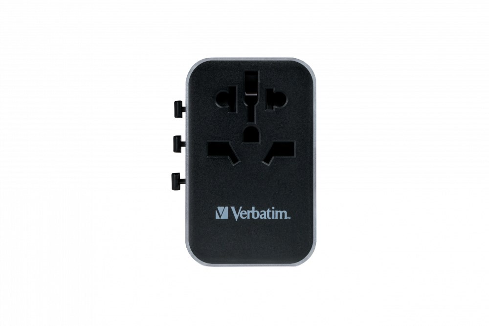 Univerzalni putni adapter VERBATIM UTA-04 (3xUSB-A, 2xUSB-C)-1