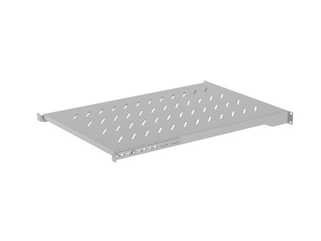 SHELF FOR 19" CABINETS 1000MM GREY LANBERG (1U/483X700MM LOAD CAPACITY UP TO 25KG, 4-POINT MOUNTING)-0