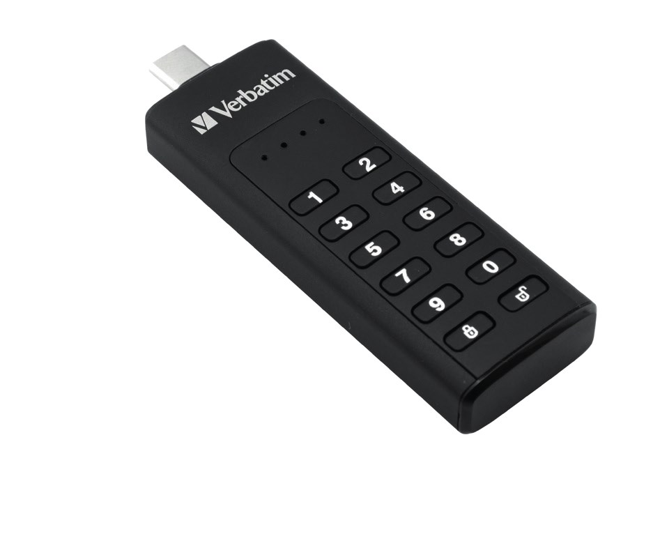 USB Stick VERBATIM 3.2 Typ A Keypad Secure Drive AES 128GB-0