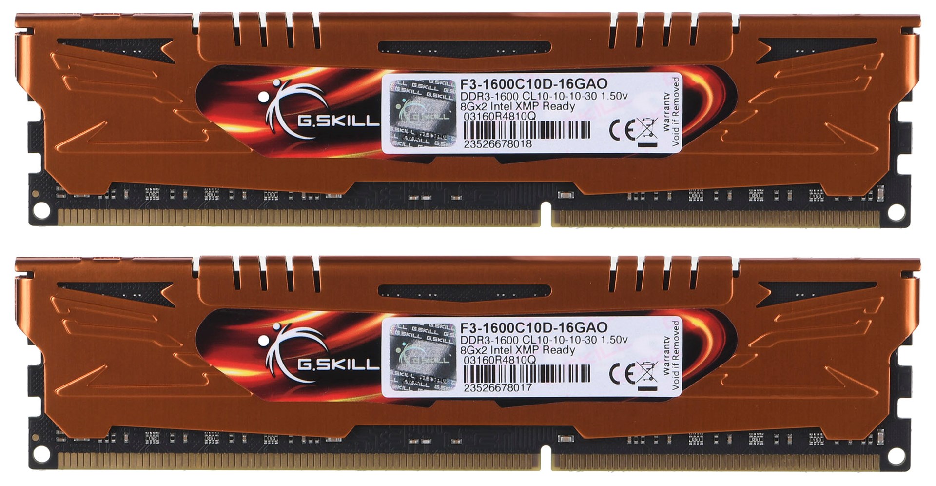 Memorija G.SKILL 16GB PC3-12800 Kit (DDR3, 16 GB: 2 x 8 GB, 1600 MHz)