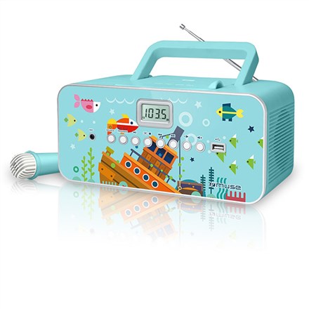 Prijenosni CD radio MUSE M-29 KB (CD/MP3, USB, FM/MW radio, Ulaz za mikrofon)-6